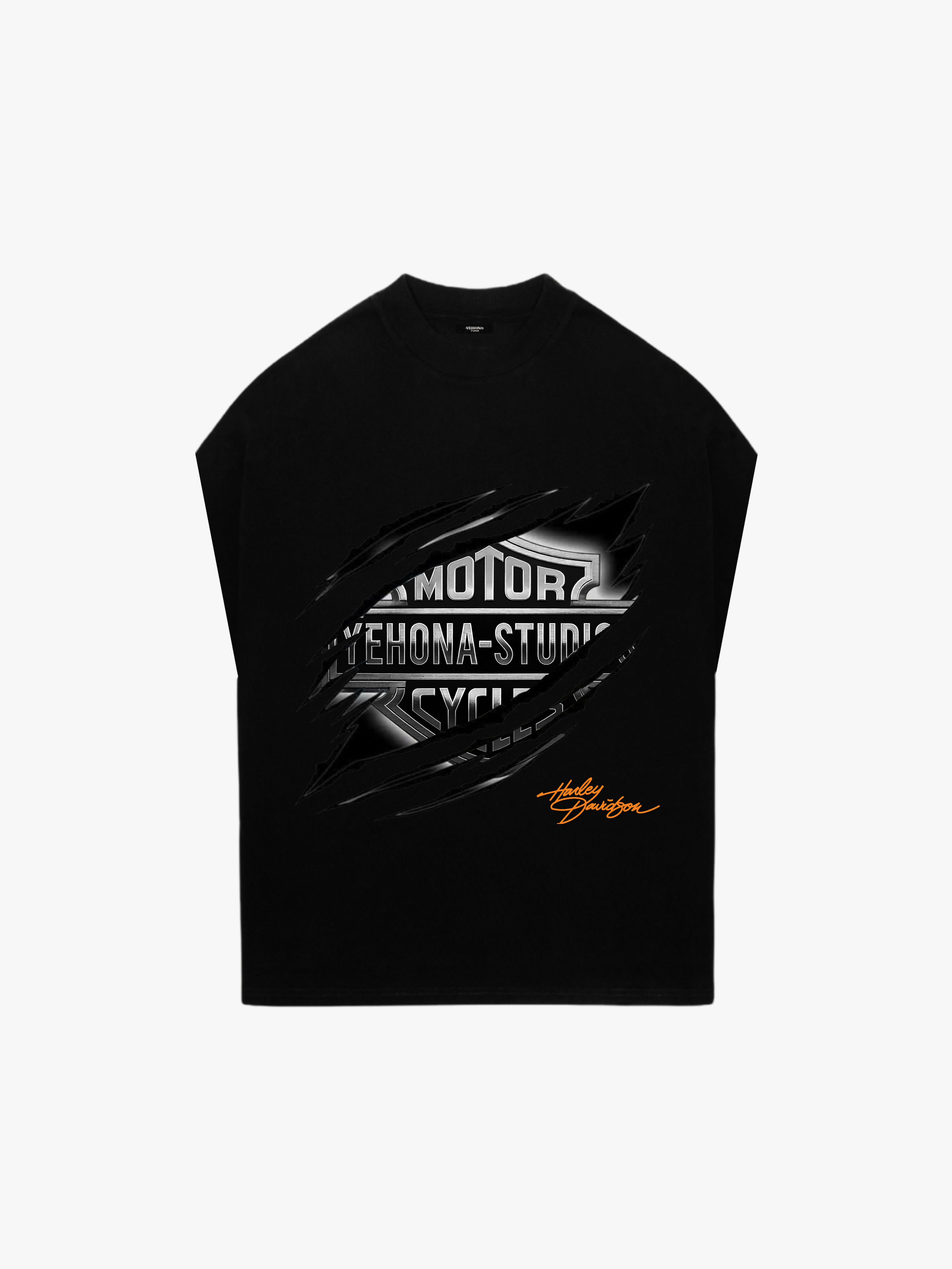 Torn sleeveless shirt